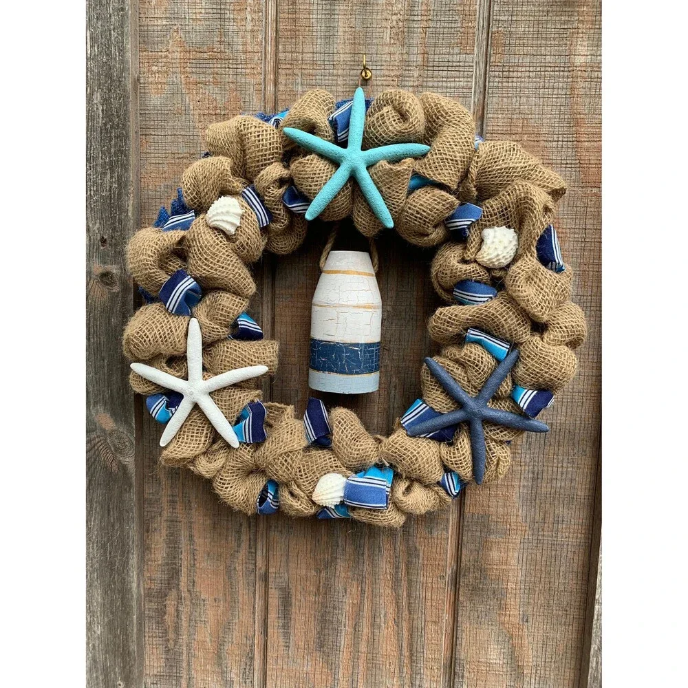 Coastal Nautical Natural Ruffled 18